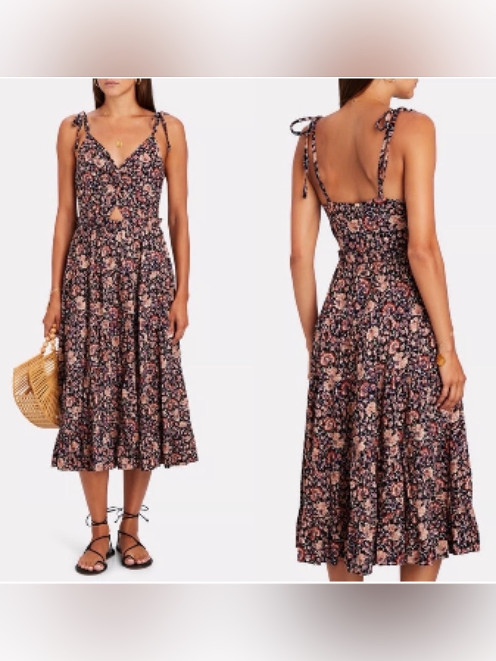 🤎 ULLA JOHNSON Kali Midi Dress 🤎